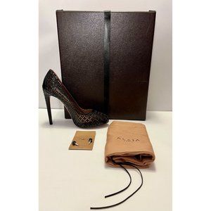 Alaia Paris Black Laser Cutout Pumps w/ Box & Dustbag, Size 9.5 (US) 39.5 (IT)